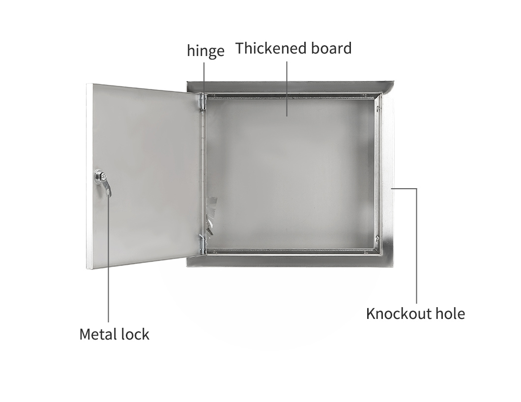 Boîtier d'inspection de compteur d'eau en acier inoxydable