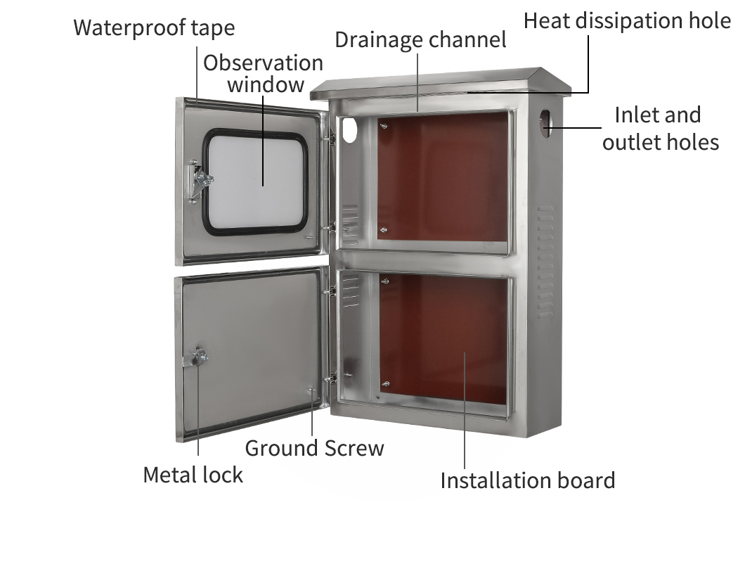 Boîtier en acier inoxydable pour installation photovoltaïque raccordée au réseau