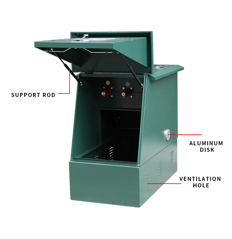 Boîtier de distribution électrique extérieur pour câbles haute tension