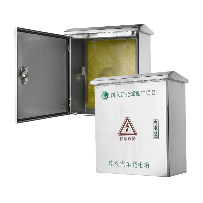 Boîtier de chargeur pour véhicule électrique en acier inoxydable facile à installer