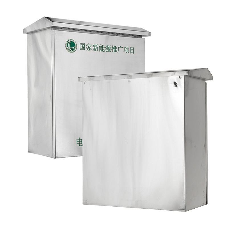 Boîtier de chargeur pour véhicule électrique en acier inoxydable avec trous prédécoupés