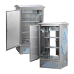 Baie en acier inoxydable avec montage vertical pour PDU