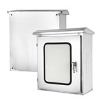 Portes d'armoires en acier inoxydable résistantes aux intempéries