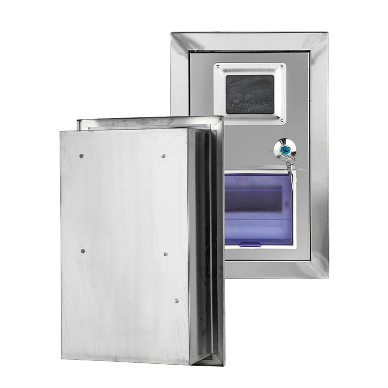 Boîte de distribution murale en acier inoxydable pour compteur