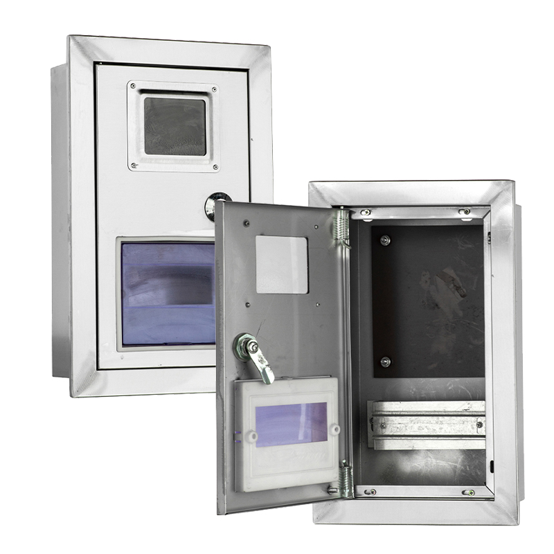 Boîte de jonction murale en acier inoxydable pour compteur