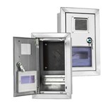 Boîtier mural pour compteur électrique en acier inoxydable