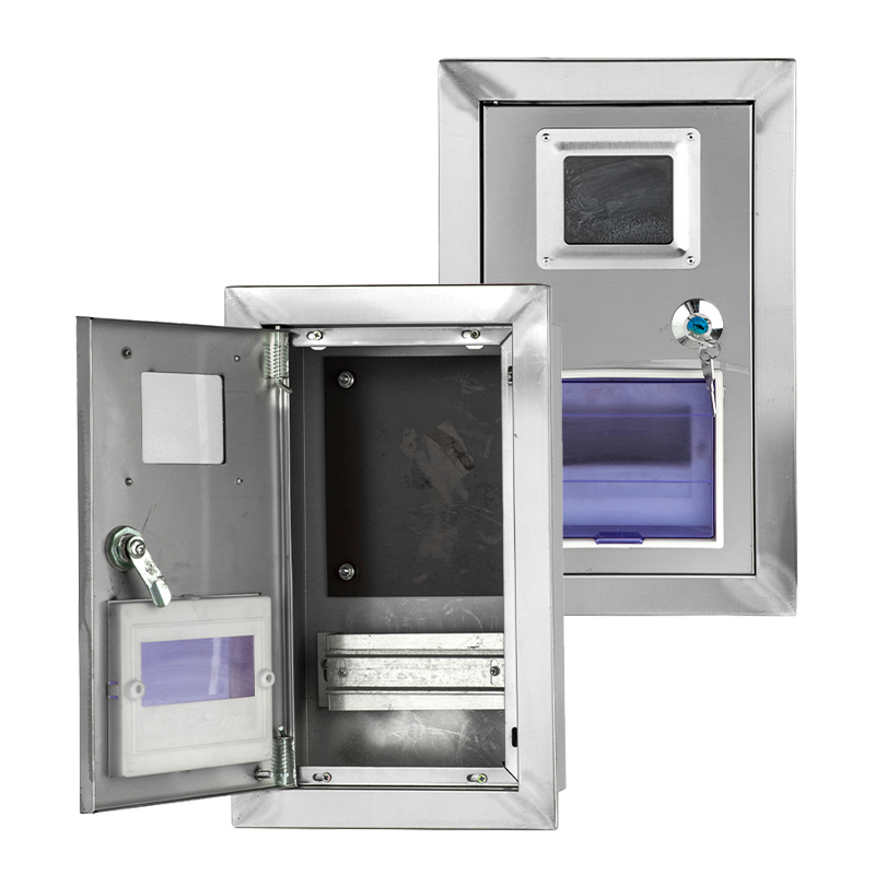 Boîtier de compteur mural en acier inoxydable 316