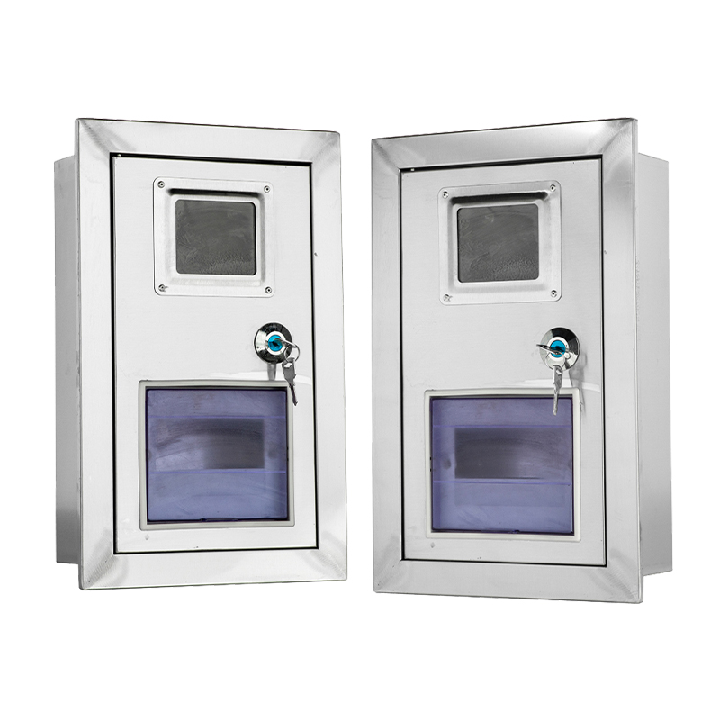 Boîtier de compteur mural en acier inoxydable pour usage commercial