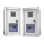 Boîtier de compteur mural en acier inoxydable pour usage commercial