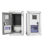 Boîtier de compteur mural en acier inoxydable de qualité