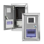 Boîtier de compteur mural extérieur en acier inoxydable